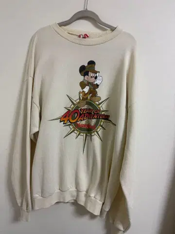 [90s USA제 빈티지] 디즈니 미키 40주년 기념 맨투맨