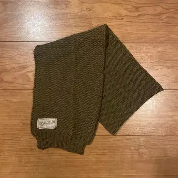 TOYS McCOY/토이즈 맥코이/레드 크로스 니트 머플러/올리브