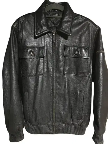 SEAN JOHN 숀 존 천연 가죽 악어 무늬 자켓