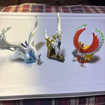 포켓몬 예약 특전 피규어 3종 세트 루기아 아르세우스 호우오우