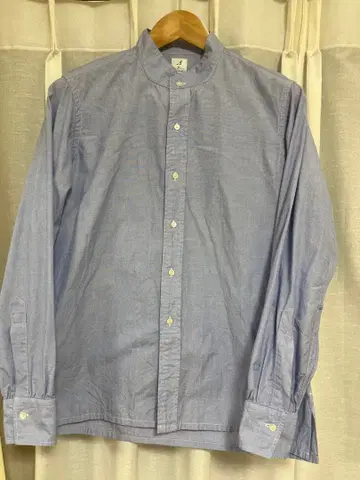 ANATOMICA M 밴드 카라 긴팔 셔츠