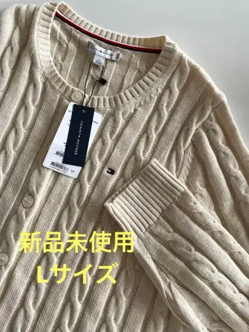 [새상품] 타미힐피거 케이블 니트 가디건 L 빅 사이즈 이번 시즌