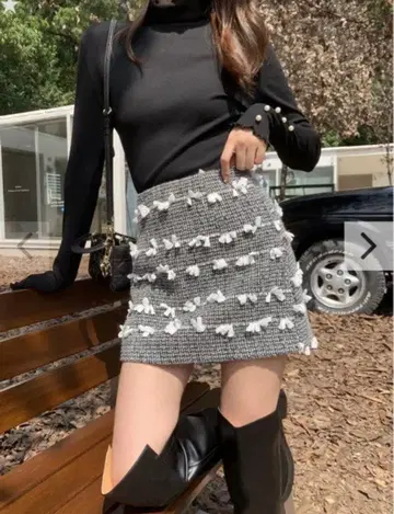 BIRTHDAY BASH LYON TWEED MINI SKIRT