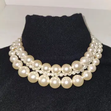 삼연 합성 펄 목걸이 포멀