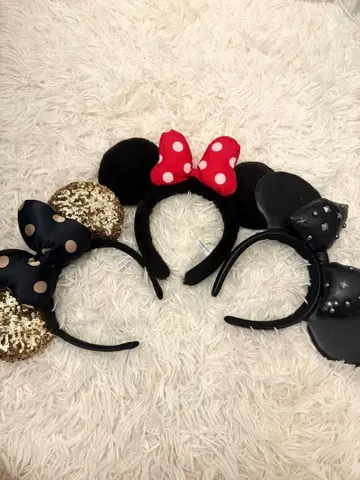 미니 마우스풍 머리띠 3세트