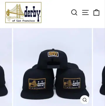미사용 새상품 더비 오브 샌프란시스코 스냅백 캡