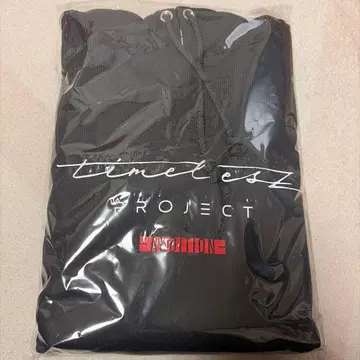 타입 로고 후드티