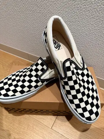 VANS 체커 패턴 슬립온 박스 있음