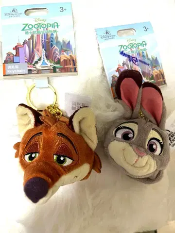 상하이 디즈니 닉과 주디 세트 키체인