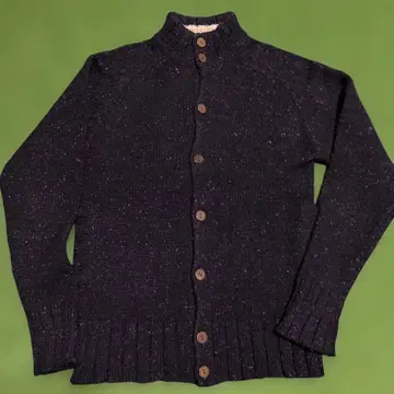 다크 네이비 니트 가디건