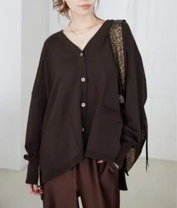 2025AW 슬로브 이에나 워셔블 와이드 실루엣 가디건