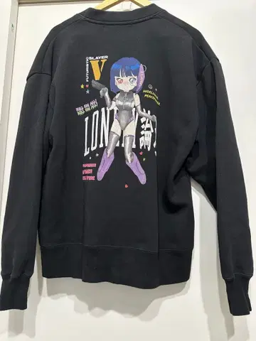 LONELY 캐릭터 프린트 가디건