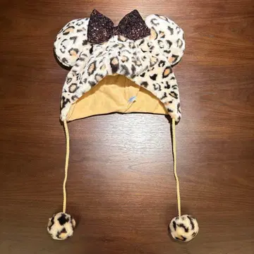 [ 미사용 새상품 ] 디즈니 팬캡 미니 레오파드 무늬
