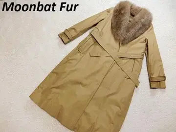 컨디션 최상 Moonbat Fur 퍼 라이너 트렌치코트 베이지 9