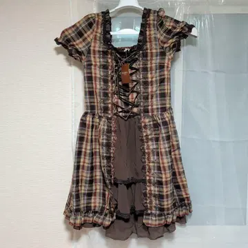 axes 체크 무늬 원피스