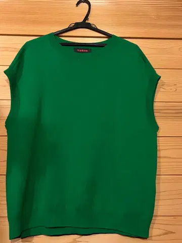 CABAN 반팔 니트 그린