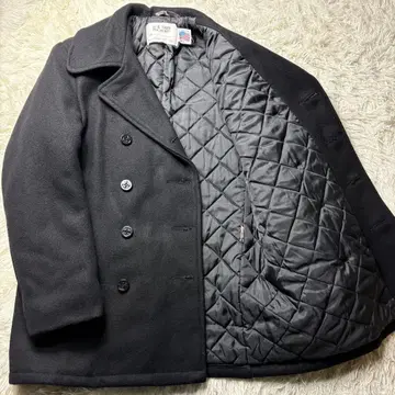 42 사이즈 schott 피코트 740 퀼팅 USA제 블랙