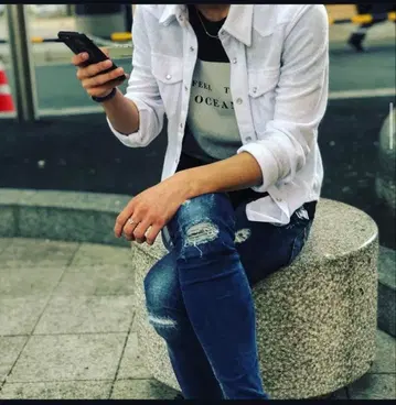 Day GLORY 화이트 긴팔 셔츠 S