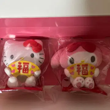 헬로키티 마이멜로디 봉제 인형 세트