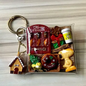 가챠 파우치 카페 크리스마스 PEANUTS