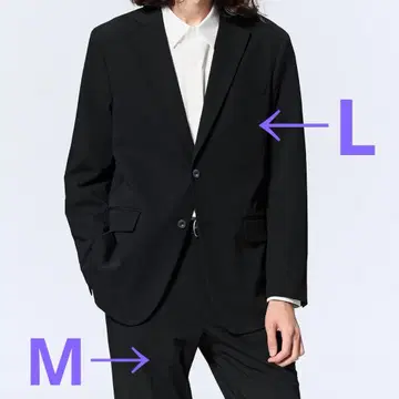 GU 수트 셋업 L / M 블랙