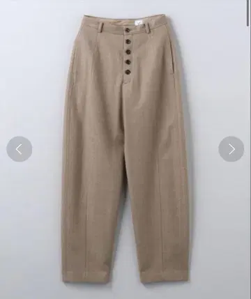 [24년제] <6(ROKU)> 벌룬 팬츠 울 팬츠 베이지 로쿠 38