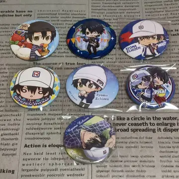 에치젠 료마 캔뱃지 7개 세트 2