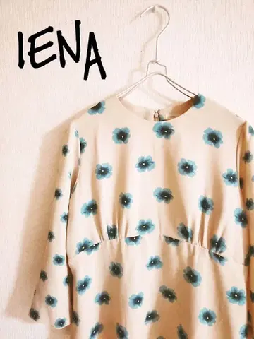 D221643 IENA 꽃무늬 7부 소매 블라우스