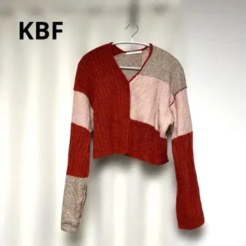 패치워크 니트 가디건 긴팔