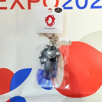 블랙 미야쿠미야쿠 입체 PVC 키링 플레이트 부착