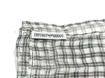 엠포리오 아르마니 체크 무늬 손수건 약 40cm