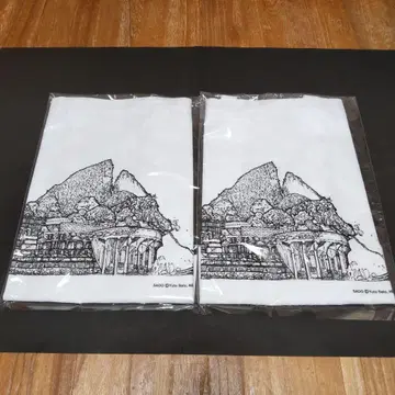 에코백 사도금산 디자인 화이트 2세트