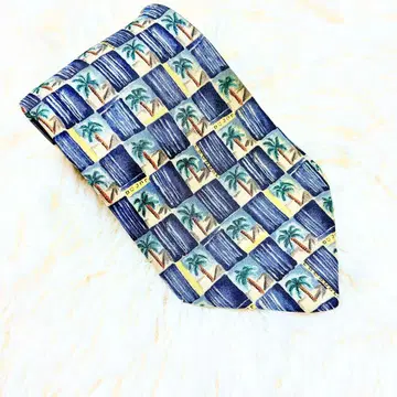 dunhill 팜 트리 패턴 넥타이