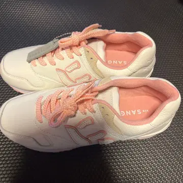 뉴SANGU 화이트 핑크 스니커즈