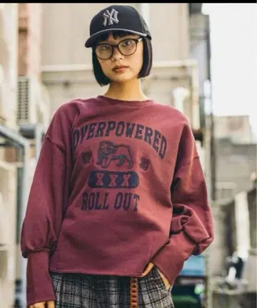 니코앤드 마톤 슬리브 맨투맨 풀오버 [ 완판 컬러 ] 보르도