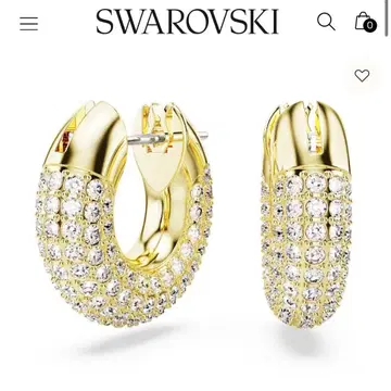 Swarovski Dextera 후프 귀걸이 골드