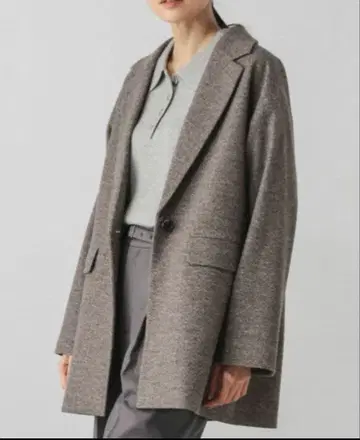 글로벌 워크 가벼운 스트레치 미들 자켓 브라운 M 사이즈