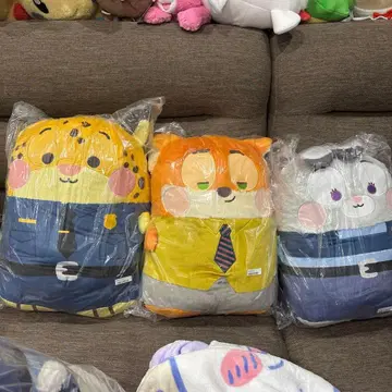 주토피아 2 나란히 두근두근 프렌즈 큰! 봉제 인형 3개