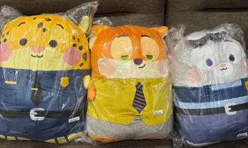 주토피아 2 나란히 두근두근 프렌즈 큰! 봉제 인형 3개