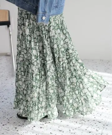 저널 스탠다드 relume 코튼 보일 크링클 캉캉 스커트