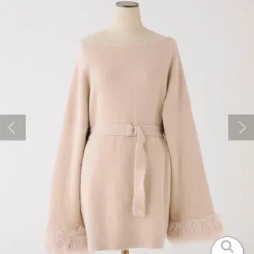 one after another NICE CLAUP 소매 퍼 튜닉