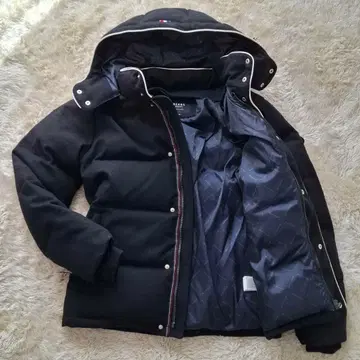 BEAMS HEART 다운 자켓 네이비 트리콜로르 M 다운 90