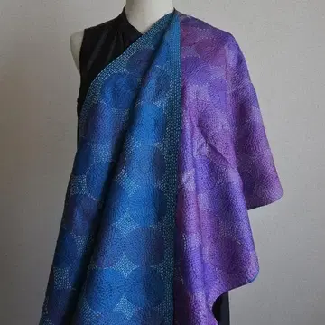 No42 칸타 스톨 빈티지 실크 서클 디자인