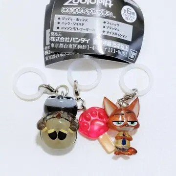 주토피아 메지루시 액세서리 가챠 닉 플래시 아이스