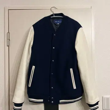 Urban Research 바시티 자켓 네이비/화이트 사이즈 40