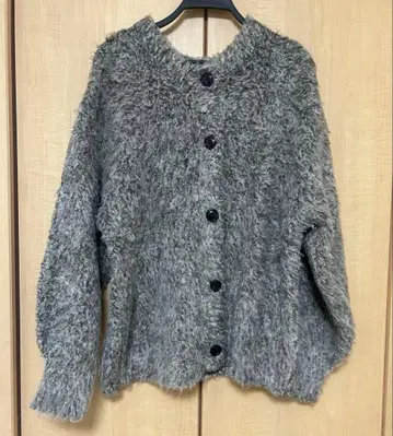 택 포함 새상품 시마무라 hideka 루프 2way 가디건 그레이 L