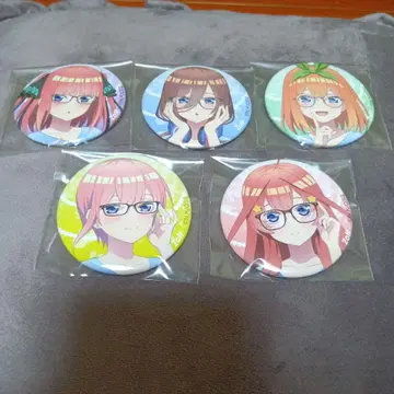 5등분의 신부 ZOFF 콜라보 캔뱃지 5개 세트