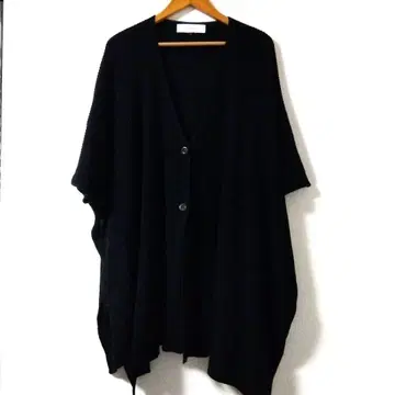르쉘 블루 판초 가디건 니트 겉옷 블랙 블랙