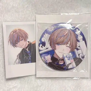 니지산지 세이블 생일 캔뱃지 폴라로이드