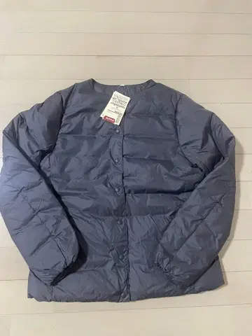 새상품 무인양품 다운 자켓 그레이 S
